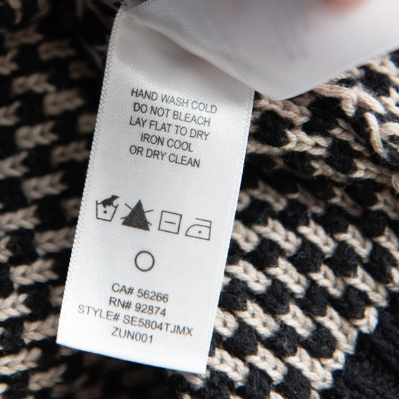 Splendid Knit Cardigan Oversized Batwing Sweater Open Front Tan Black Medium - Picture 4 of 8